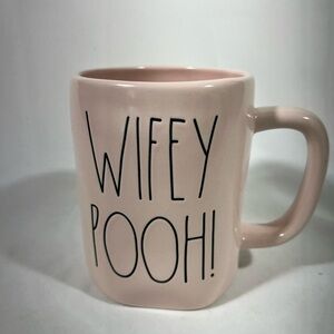 RAE DUNN‎ “WIFEY POOH” CERAMIC COFFEE/TEA MUG PINK 16OZ